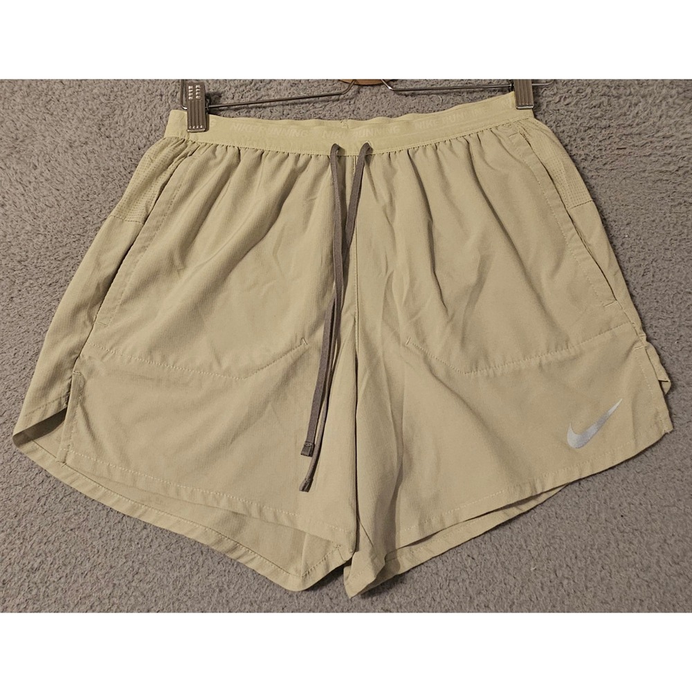 Nike Running Dri-FIT Stride 5 Inch Shorts Green Mens Small DM4755-371